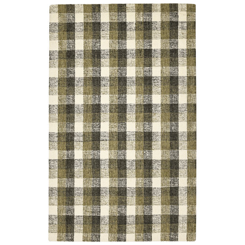 Gracie Oaks Ashleigh Hand Tufted Wool Plaid Rug & Reviews Wayfair